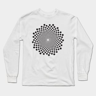 Fibonacci Sequence: Spiraling Dots Long Sleeve T-Shirt